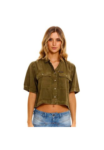 Marithe Francois Girbaud Camisa Manga Corta Para Mujer Flâneur  Girbaud MARITHE FRANCOIS GIRBAUD