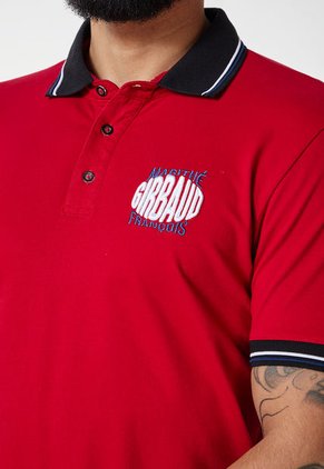 Polo Rojo-Negro-Blanco MARITHE FRANCOIS GIRBAUD Cavalier