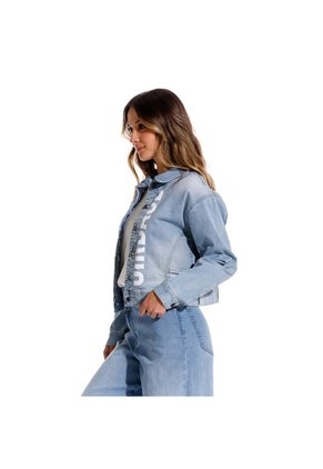 Marithe Francois Girbaud Chaqueta Denim Para Mujer Rockers Girbaud