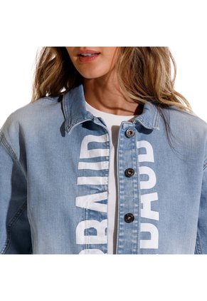 Marithe Francois Girbaud Chaqueta Denim Para Mujer Rockers Girbaud