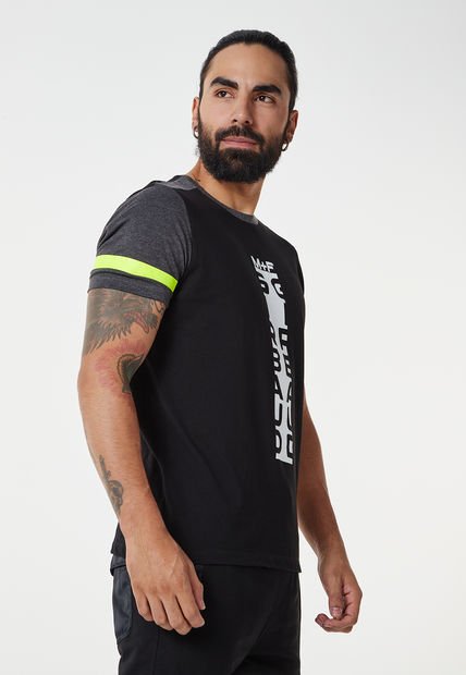 Camiseta Negro-Blanco-Amarillo Neón MARITHE FRANCOIS GIRBAUD