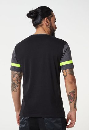 Camiseta Negro-Blanco-Amarillo Neón MARITHE FRANCOIS GIRBAUD