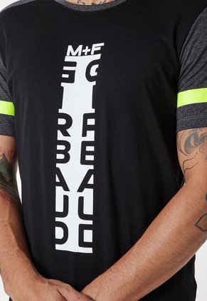 Camiseta Negro-Blanco-Amarillo Neón MARITHE FRANCOIS GIRBAUD