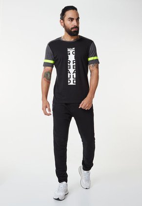 Camiseta Negro-Blanco-Amarillo Neón MARITHE FRANCOIS GIRBAUD