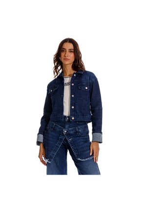 Marithe Francois Girbaud Chaqueta Denim Para Mujer Eve Girbaud