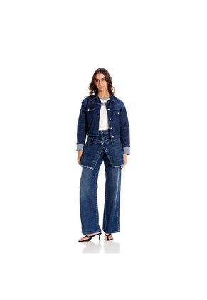 Marithe Francois Girbaud Chaqueta Denim Para Mujer Eve Girbaud