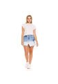Marithe Francois Girbaud Falda Corta Denim Para Mujer Girbaud de MARITHE FRANCOIS GIRBAUD