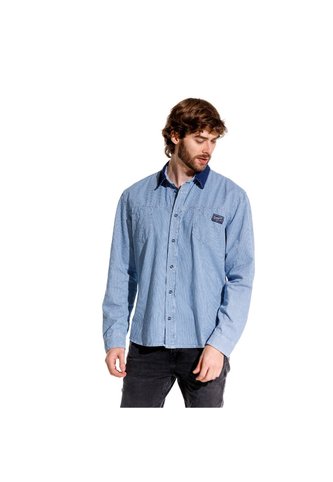 Marithe Francois Girbaud Camisa Manga Larga Para Hombre Athos Girbaud MARITHE FRANCOIS GIRBAUD