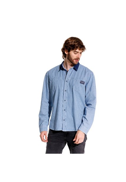 Marithe Francois Girbaud Camisa Manga Larga Para Hombre Athos Girbaud