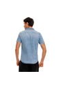 Marithe Francois Girbaud Camisa Manga Corta Denim Para Hombre Napoleón Girbaud de MARITHE FRANCOIS GIRBAUD