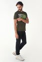 Camiseta Verde Oscuro-Blanco-Amarillo Neón MARITHE FRANCOIS GIRBAUD de MARITHE FRANCOIS GIRBAUD
