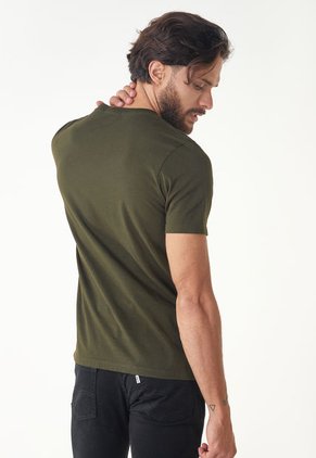 Camiseta Verde Oscuro-Blanco-Amarillo Neón MARITHE FRANCOIS GIRBAUD