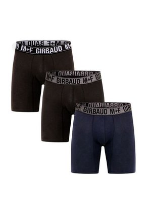 Marithe Francois Girbaud Boxer Tripack Negro/Azul Algodón-Licra Para Hombre Girbaud