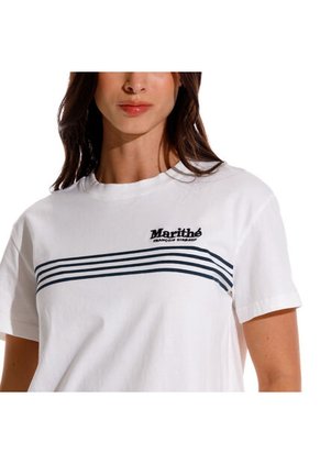 Marithe Francois Girbaud Camiseta Manga Corta Para Mujer Le Marithe Girbaud