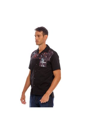 Marithe Francois Girbaud Camisa Manga Corta Denim Para Hombre