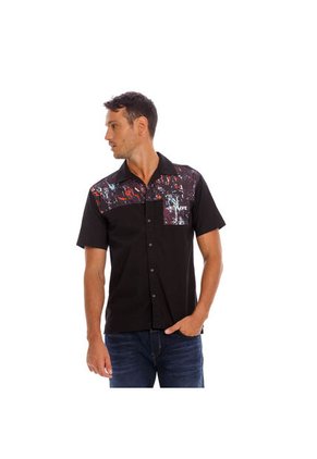 Marithe Francois Girbaud Camisa Manga Corta Denim Para Hombre