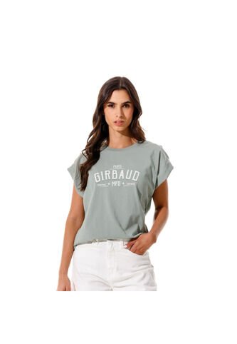 Marithe Francois Girbaud Camiseta Manga Sisa Para Mujer Stone Girbaud MARITHE FRANCOIS GIRBAUD