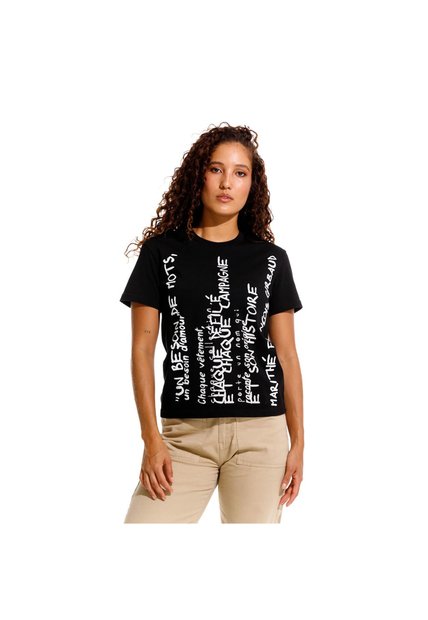 Marithe Francois Girbaud Camiseta Manga Corta Para Mujer Le Marithe Girbaud