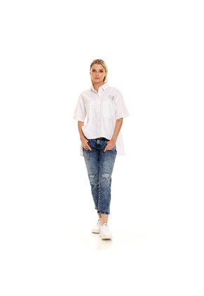 Marithe Francois Girbaud Jean Rigido Para Mujer Pedal F Girbaud