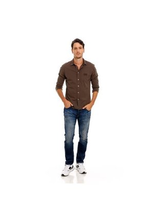 Marithe Francois Girbaud Camisa Manga Larga Para Hombre Athos Girbaud