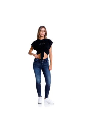 Marithe Francois Girbaud Camiseta Manga Corta Para Mujer Creme Girbaud