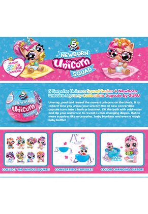 5 Surprise Baby Unicorn Set X 3