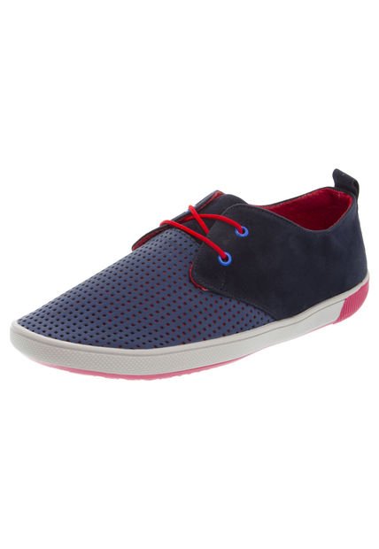 Zapato Casual 74° -Seventy 4 Degrees Azul-Rojo