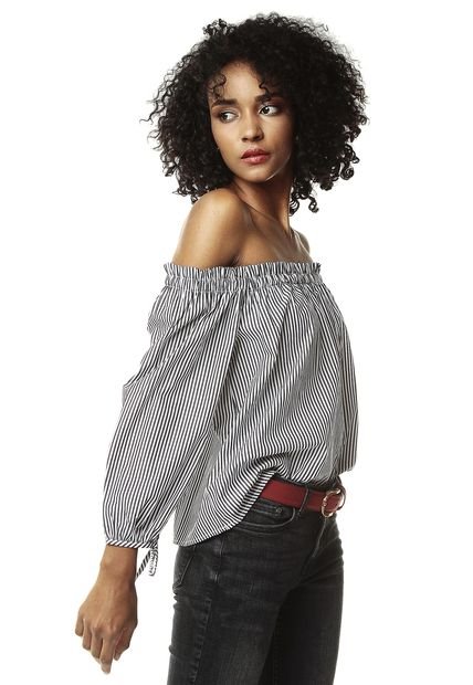 Blusa Blanca-Negra Active