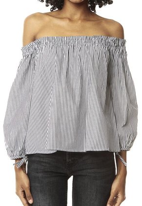 Blusa Blanca-Negra Active