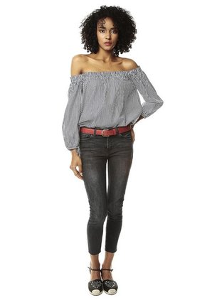 Blusa Blanca-Negra Active