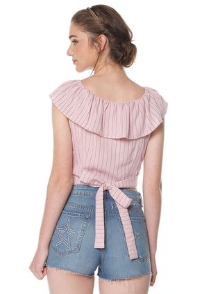 Blusa Palo Rosa-Negro Active