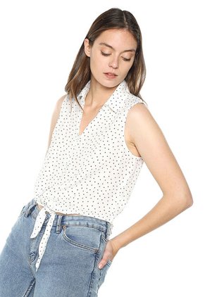 Blusa Blanco-Negro Active