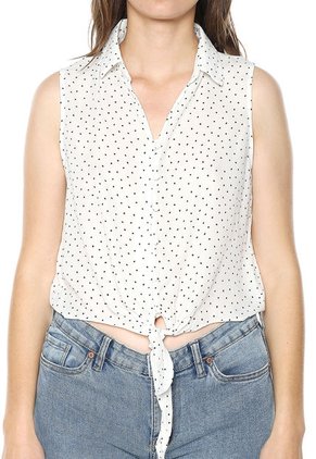 Blusa Blanco-Negro Active