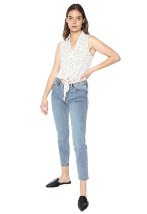 Blusa Blanco-Negro Active