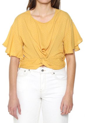 Blusa Amarillo-Blanco Active