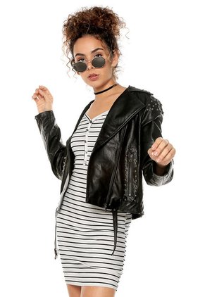 Vestido Blanco-Negro Active