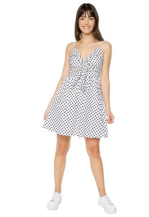 Vestido Blanco-Negro Active