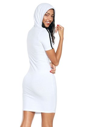 Vestido Blanco-Negro Active