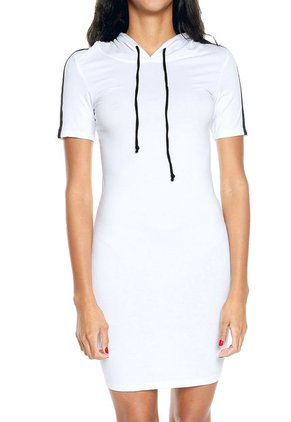 Vestido Blanco-Negro Active