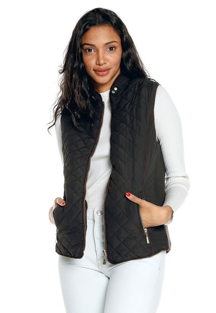 Chaleco Negro-Café Active