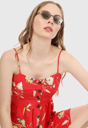 Vestido Rojo-Amarillo-Blanco Active