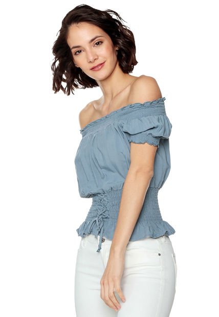 Blusa Azul Grisáceo Active