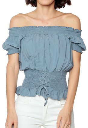 Blusa Azul Grisáceo Active