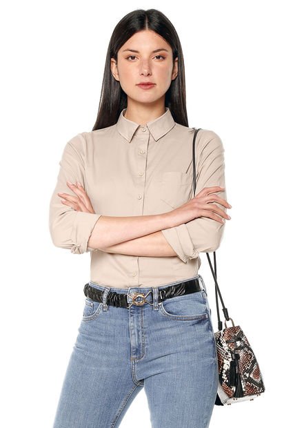 Camisa Caqui Active