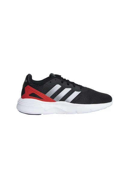 Tenis Running Adidas Nebzed - Negro - Rojo