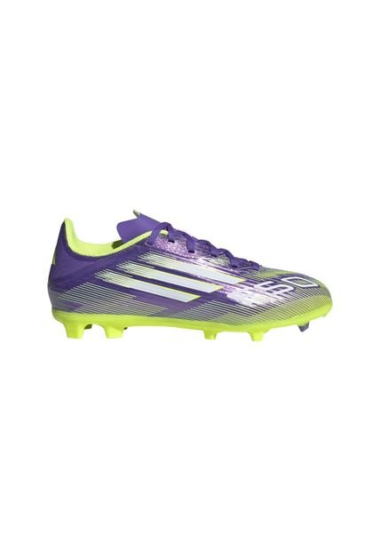 Guayos Adidas Kids F50 League FG/Mg- Morado-Verde