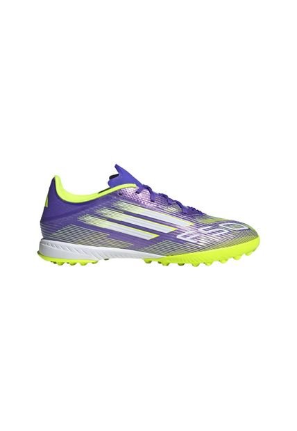 Guayos Adidas Hombre F50 LEAGUE - Morado-Verde