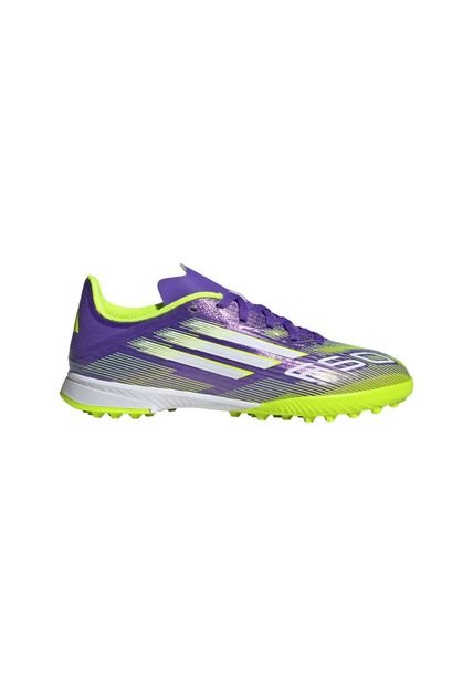 Guayos Adidas Kids League Turfg- Morado-Verde