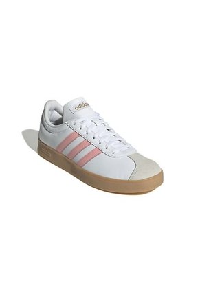 Tenis Mujer Adidas Vl Court - Blanco-Rosado