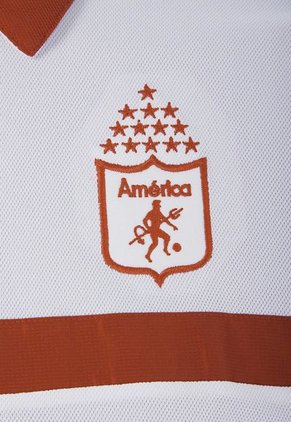 Camiseta Polo adidas America de Cali Blanco-Rojo